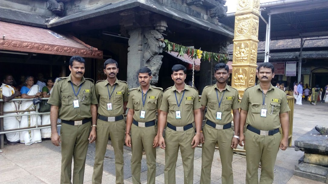 G Force Manpower Services in Bangalore - Security Guards at Temple
